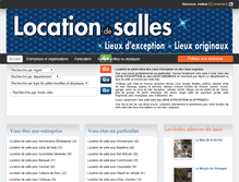Tablet Screenshot of location-salle-insolite.com